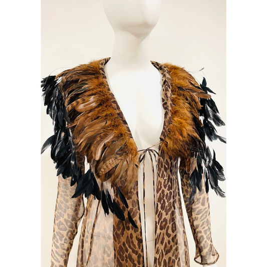 Dolce & Gabbana FW 1997 Feathered Jacket