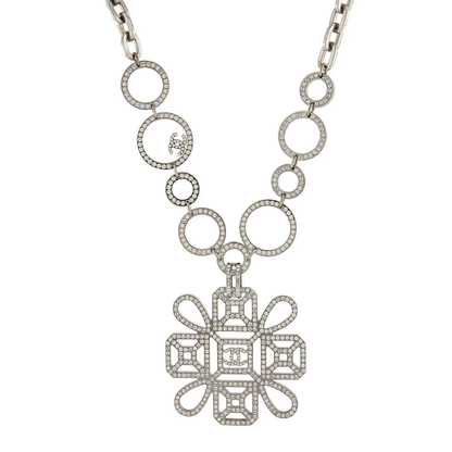 Chanel SS 2017 Strass CC Silver Collar necklace