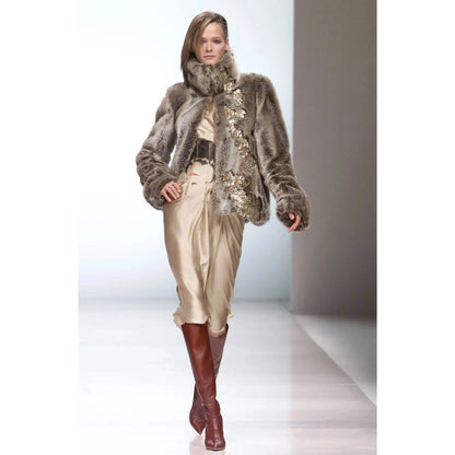 Chloé by Stella McCartney FW 2001 - Faux Fur Embellished Jacket
