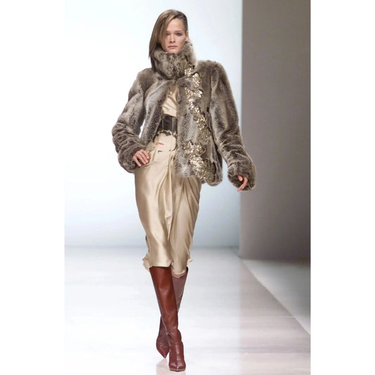 Chloé by Stella McCartney FW 2001 - Faux Fur Embellished Jacket