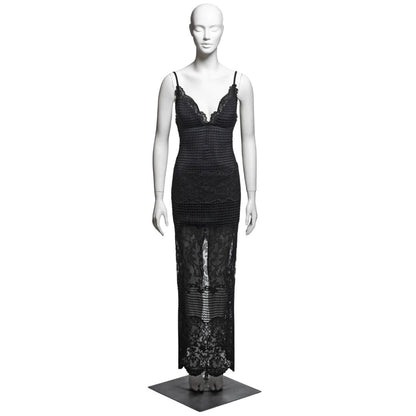 Gianni Versace FW 1993 - Collectors item Lace Fitted Evening Dress