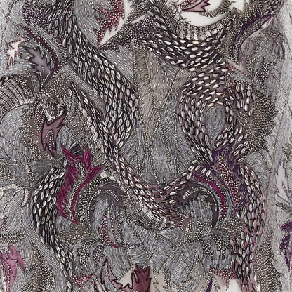 Julien MacDonald Fall 2014 - Ultra Rare Purple and Silver Sequin Beaded dress