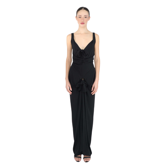 Vivienne Westwood COLLECTOR S/S 1997 'Vive La Bagetelle' Knotted Silk Gown