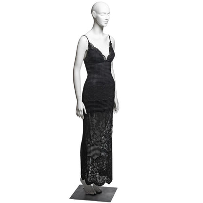 Gianni Versace FW 1993 - Collectors item Lace Fitted Evening Dress