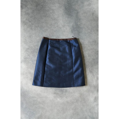 Prada SS 2005 - Blue Crystal embodied A-Line skirt