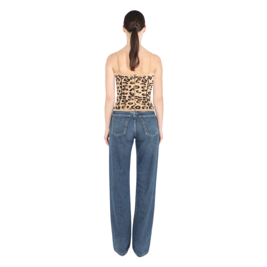 Alaïa F/W 1991 Leopard Bustier Top