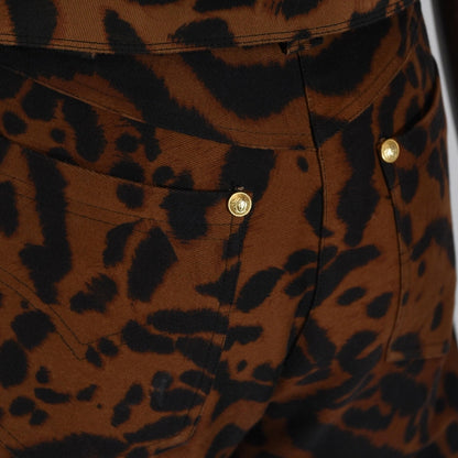 Gianni Versace SS 1992 - Animal print Denim matching set