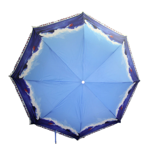 Chanel Vintage 2002 Surf Line Blue Umbrella