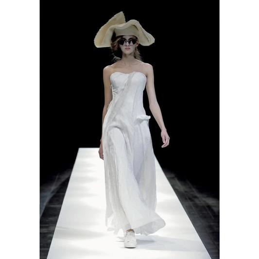 Yohji Yamamoto SS 2009 Deconstructed strapless dress
