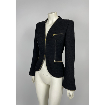 Alexander McQueen F/W 2003 Tweed Zipper blazer