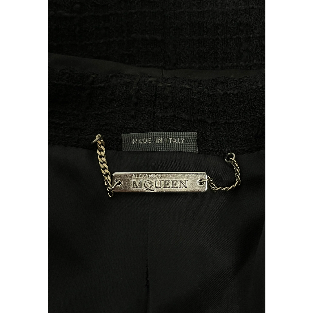 Alexander McQueen F/W 2003 Tweed Zipper blazer
