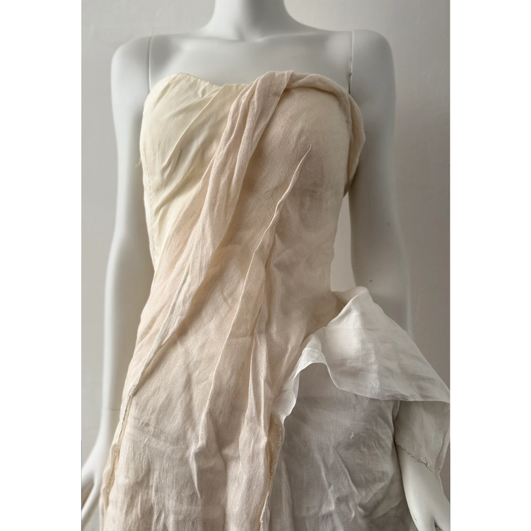 Yohji Yamamoto SS 2009 Deconstructed strapless dress