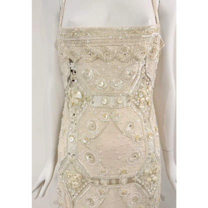 Valentino SS 2003 Dress embellished with crystals, beads and intricate hand embroidery