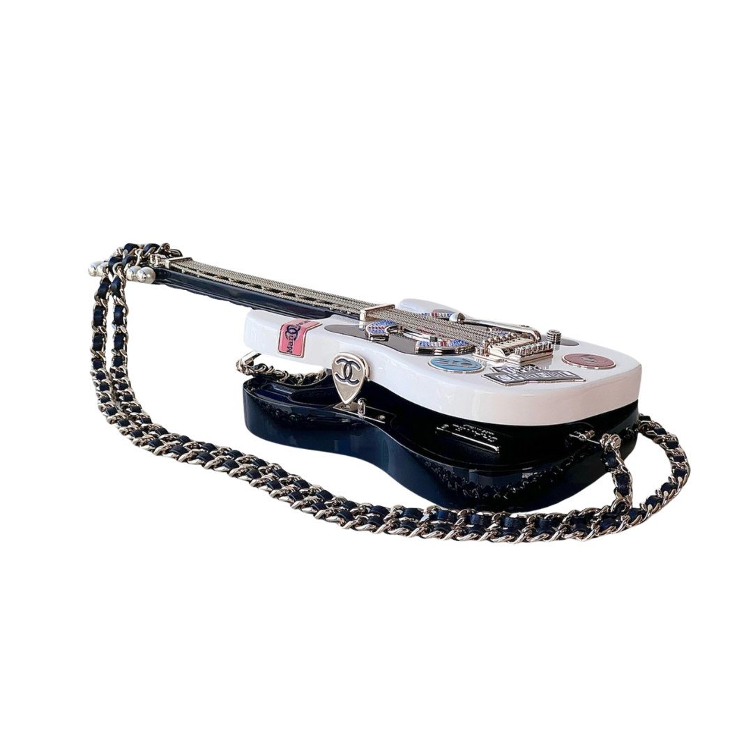 Chanel 24A Métiers d'Art Minaudière Collectible Guitar Clutch Bag