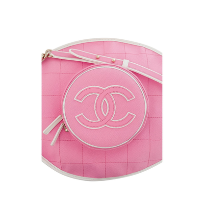 Chanel 23C Pink Large Tennis Racquet & Bag